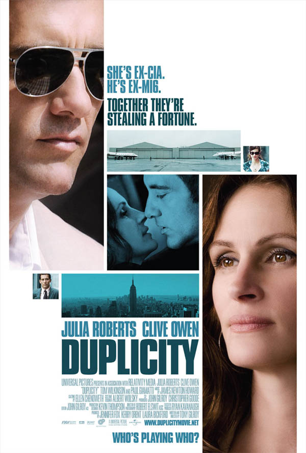 Duplicity movie review, starring Clive Owen and Julia Roberts