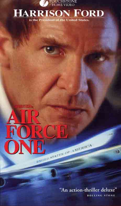 Air Force One starring Harrison Ford, Gary Oldman and Glenn Close