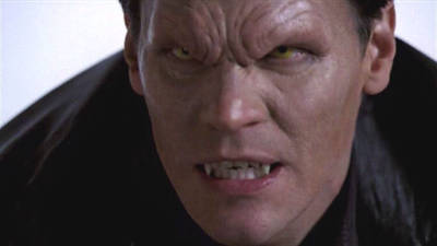 Image via ign.com. Vamped-up Angel (David Boreanaz - pre-Bones days). Not the ugliest undead guy out there, but he has looked better See the pic. below: