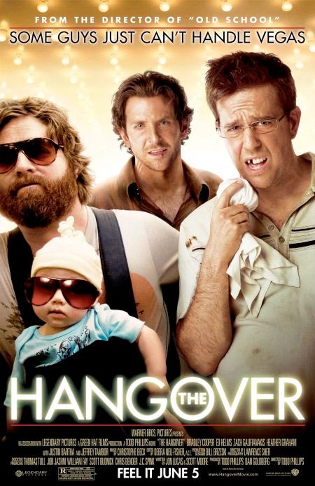 The Hangover starring Bradley Cooper, Ed Helms and Zach Galifianakis 