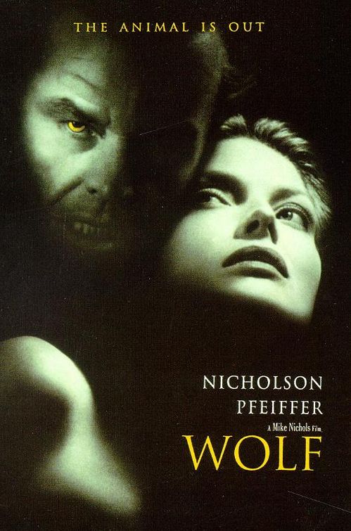 Wolf movie poster with Jack Nicholson and Michelle Pfeiffer