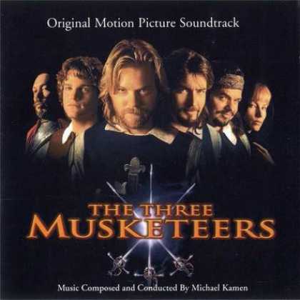 The Three Musketeers starring Kiefer Sutherland, Charlie Sheen, Chris O'Donnell, Oliver Platt, Rebeca DeMornay and Tim Curry