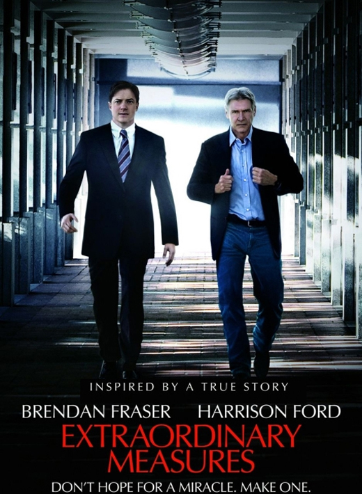 Extraordinary Measures starring Harrison Ford, Brendan Fraser and Keri Russell