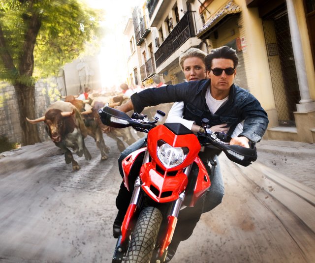 Knight and Day starring Cameron Diaz and Tom Cruise.