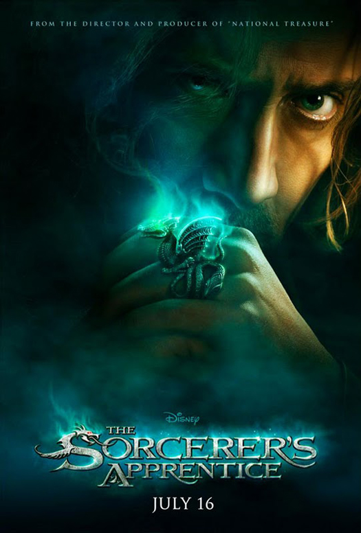 The Sorcerer's Apprentice movie poster, starring Nicholas Cage