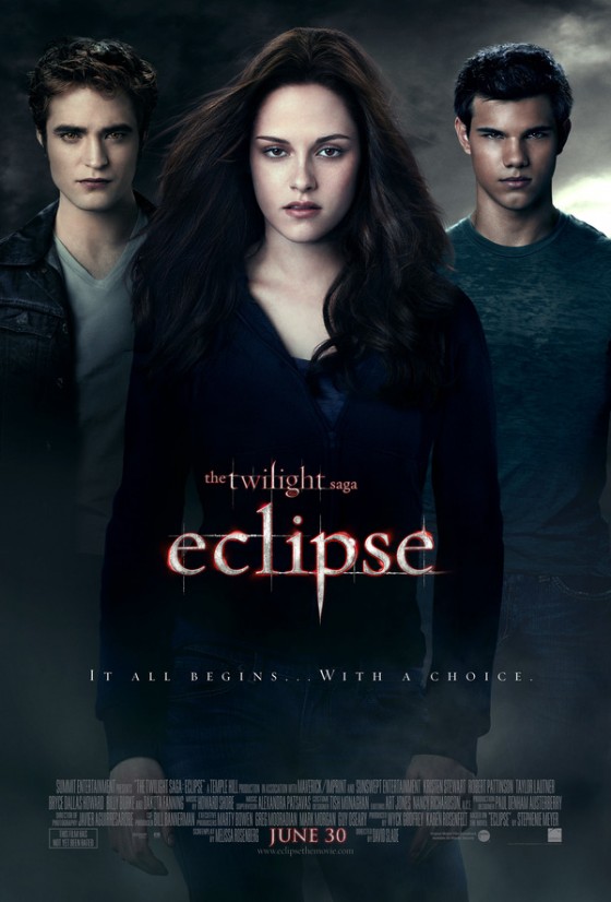 Twilight Eclipse starring Robert Pattinson, Kristen Stewart and Taylor Lautner