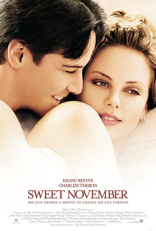 Sweet November starring Charlize Theron and Keanu Reeves