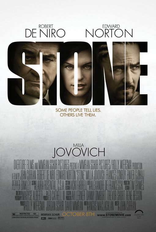 Stone starring Edward Norton, Robert De Niro, Milla Jovovich & Frances Conroy