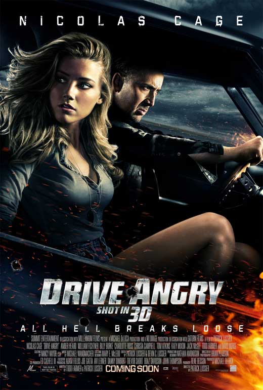 Drive Angry 3D starring Nicolas Cage, Amber Heard, William Fichtner & Billy Burke