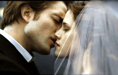 Image from The Twilight Saga: Breaking Dawn - Part 1. Robert Pattinson & Kristen Stewart