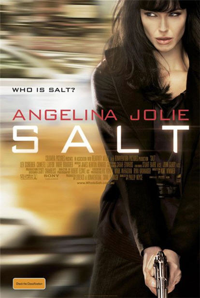 Salt starring Angelina Jolie & Liev Schreiber - Salt movie poster