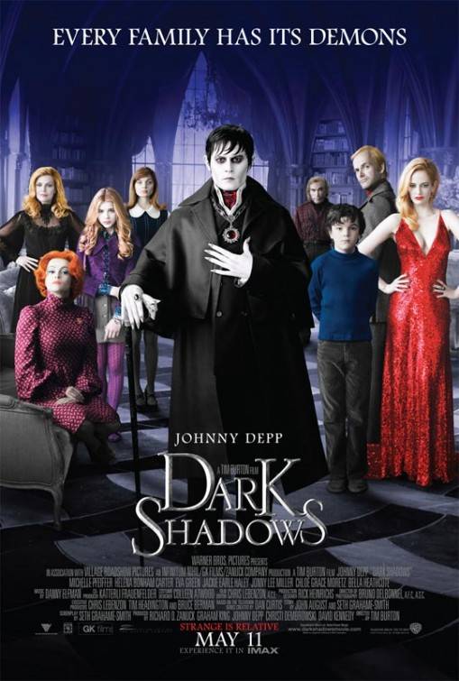 Dark Shadows starring Johnny Depp, Michelle Pfeiffer, Eva Green & Helena Bonham Carter
