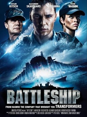 Battleship movie poster - Battleship starring Taylor Kitsch, Liam Neeson, Brooklyn Decker & Alexander Skarsgard