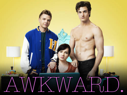 Awkward's trio: Brett Davern, Ashley Rickards and Beau Mirchoff.